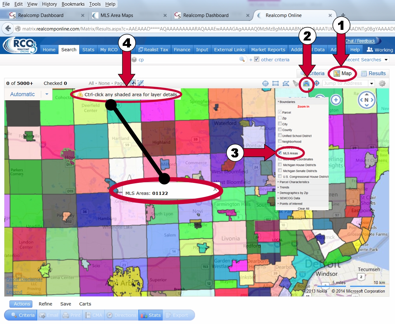 MLS Area Maps